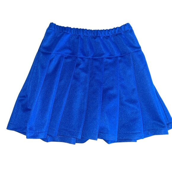Lot 5 Cheerleader Uniform Skirt Cheer Adult M - XL & Child S Royal Blue - Picture 10 of 12